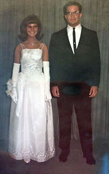 Sharlene Vines & Terry Hogue, Prom 1965.